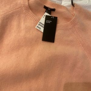 Light pink Fuzzy H&M sweater